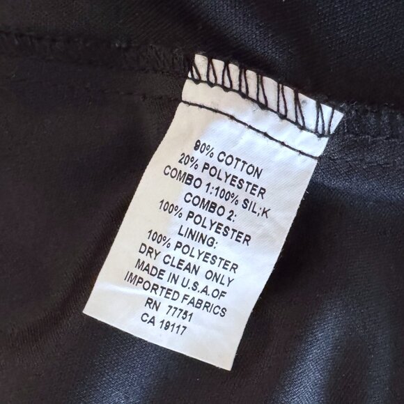 Vintage Y2K Betsey Johnson Black Lace Overlay Dress Slip Puff Sleeve Ruffle Trim - Picture 6 of 11